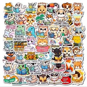 56 Adorable Animal and Book Themed Stickers